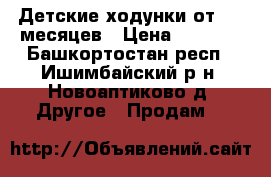 Детские ходунки от 6-7 месяцев › Цена ­ 2 500 - Башкортостан респ., Ишимбайский р-н, Новоаптиково д. Другое » Продам   